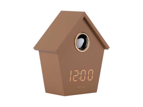 Budík Riqueza Cuckoo LED Karlsson KA6124BR, 15cm Budík Riqueza Cuckoo LED Karlsson KA6124BR, 15cm