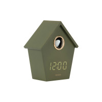 Budík Riqueza Cuckoo LED Karlsson KA6124GR, 15cm