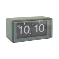 Retro preklápacie hodiny Karlsson KA6055GR – zelené flip hodiny 20 cm Retro preklápacie hodiny Karlsson KA6055GR – zelené flip hodiny 20 cm