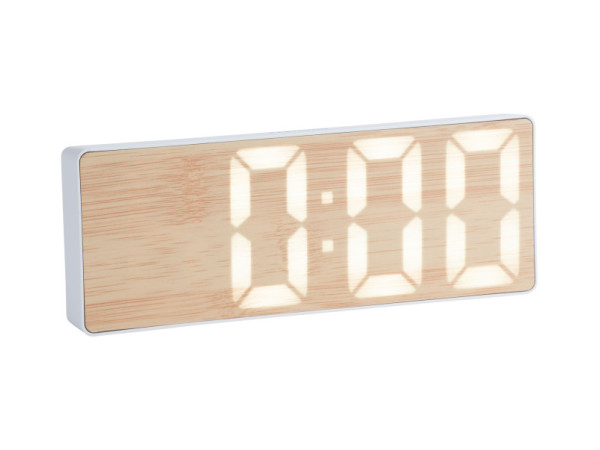 Digitálny budík Bondone LED Karlsson KA6153WH, sivobiela Digitálny budík Bondone LED Karlsson KA6153WH, sivobiela