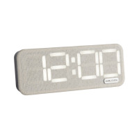 Digitálny budík Roanne LED Karlsson KA6154WH, sivobiela