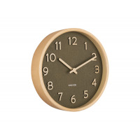 Drevené nástenné hodiny Karlsson KA5851, zelená 22cm Drevené nástenné hodiny Karlsson KA5851, zelená 22cm