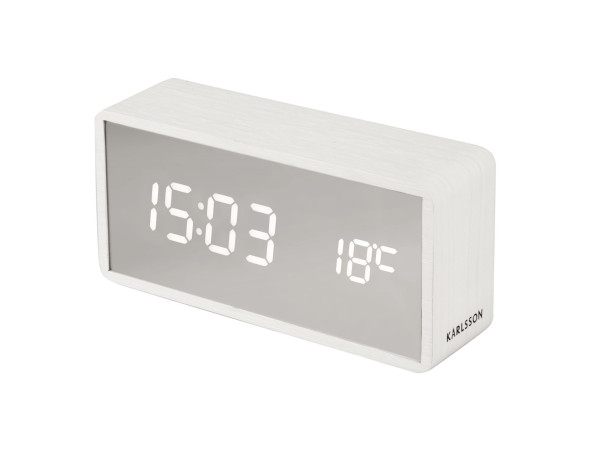 LED budík Karlsson KA5879WH, 15cm LED budík Karlsson KA5879WH, 15cm