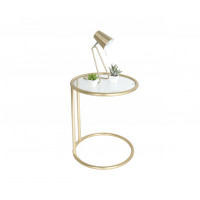 Konferenčný sklenený dizajnový stolík GOLD, Leitmotiv