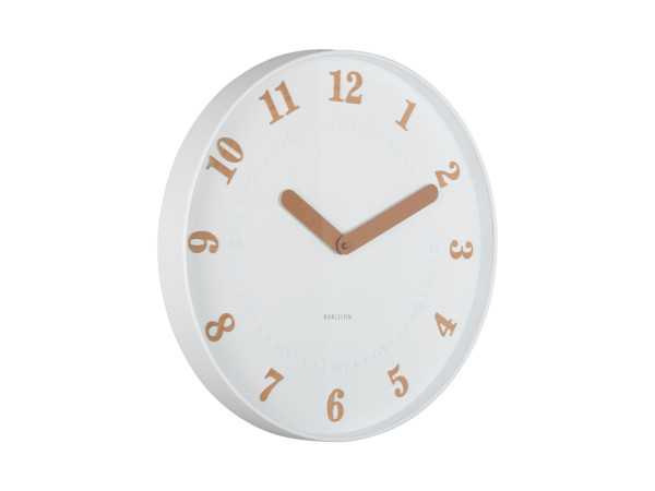 Nástenné hodiny Amena Karlsson KA6083WH, 40cm