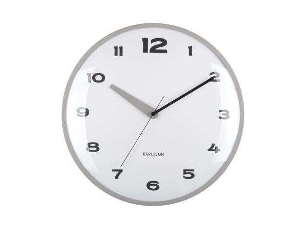 Nástenné hodiny Brisk Dome Karlsson KA6028GY, 40cm