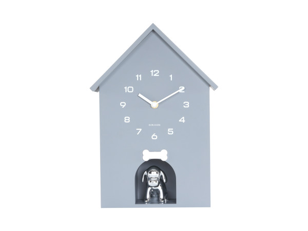 Nástenné hodiny Dog House Karlsson KA6096GY, 27cm Nástenné hodiny Dog House Karlsson KA6096GY, 27cm