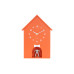 Nástenné hodiny Dog House Karlsson KA6096OR, 27cm Nástenné hodiny Dog House Karlsson KA6096OR, 27cm