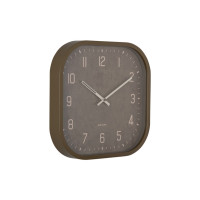 Nástenné hodiny Elemental Cuadrado Karlsson KA6138GR, 30cm