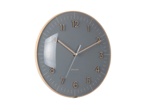 Nástenné hodiny Esencia Dome Karlsson KA6110GY, 30cm