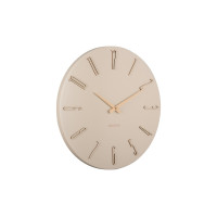 Karlsson Esmerado KA6072WH 40 cm – minimalistické nástenné hodiny v smotanovej Karlsson Esmerado KA6072WH 40 cm – minimalistické nástenné hodiny v smotanovej