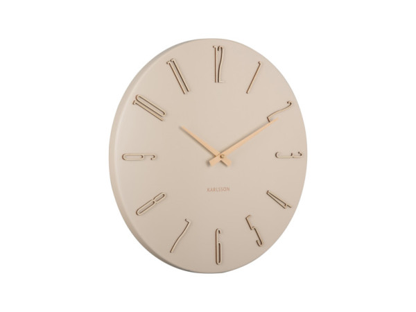 Karlsson Esmerado KA6072WH 40 cm – minimalistické nástenné hodiny v smotanovej Karlsson Esmerado KA6072WH 40 cm – minimalistické nástenné hodiny v smotanovej