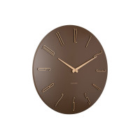 Karlsson Esmerado KA6073BR 60 cm – minimalistické nástenné hodiny v hnedej Karlsson Esmerado KA6073BR 60 cm – minimalistické nástenné hodiny v hnedej