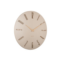 Karlsson Esmerado KA6073WH 60 cm – minimalistické nástenné hodiny v jemnej béžovej Karlsson Esmerado KA6073WH 60 cm – minimalistické nástenné hodiny v jemnej béžovej