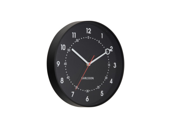 Nástenné hodiny Fresco Karlsson KA6038BK, 32cm