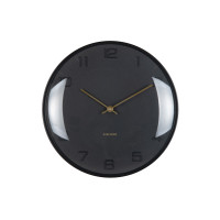 Nástenné hodiny Fuerte Dome Karlsson KA6084BK, 31cm