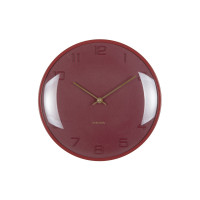 Nástenné hodiny Fuerte Dome Karlsson KA6084RD, 31cm