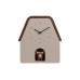 Nástenné hodiny Highland Cow Cuckoo Karlsson KA6162WG, šedá