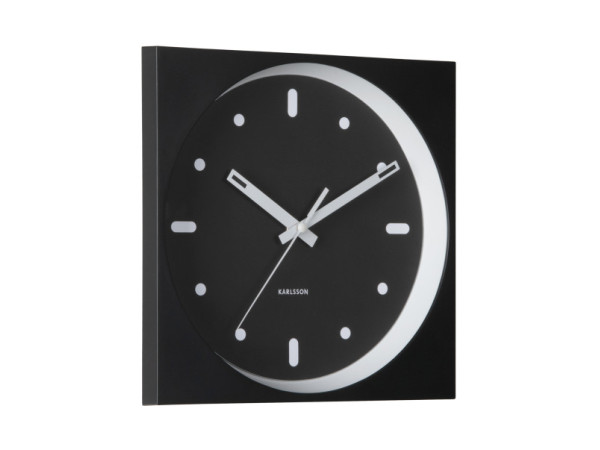 Nástenné hodiny Incesante Square Karlsson KA6111BK, 25cm Nástenné hodiny Incesante Square Karlsson KA6111BK, 25cm