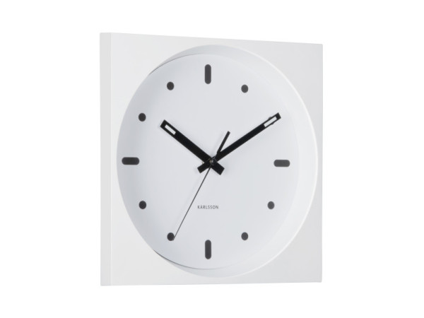 Nástenné hodiny Incesante Square Karlsson KA6111WH, 25cm Nástenné hodiny Incesante Square Karlsson KA6111WH, 25cm