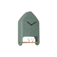 Nástenné hodiny Love Birds Karlsson KA6130GR, 32cm