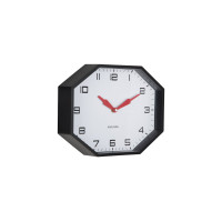 Nástenné hodiny Modern Factory Octagon Karlsson KA6067BK, 32cm