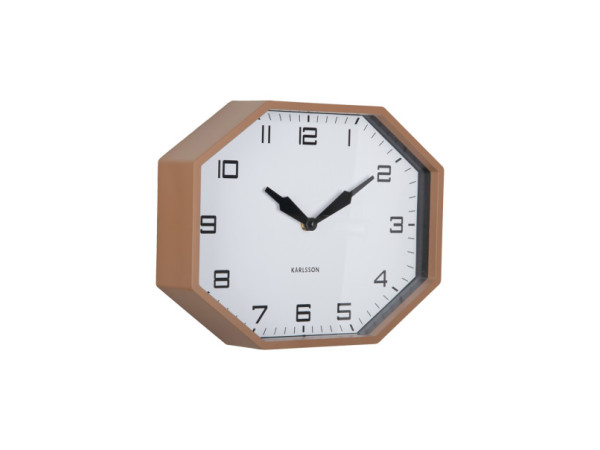 Nástenné hodiny Modern Factory Octagon Karlsson KA6067BR, 32cm Nástenné hodiny Modern Factory Octagon Karlsson KA6067BR, 32cm