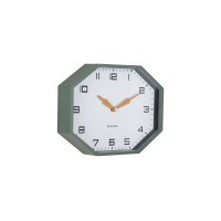 Nástenné hodiny Modern Factory Octagon Karlsson KA6067GR, 32cm