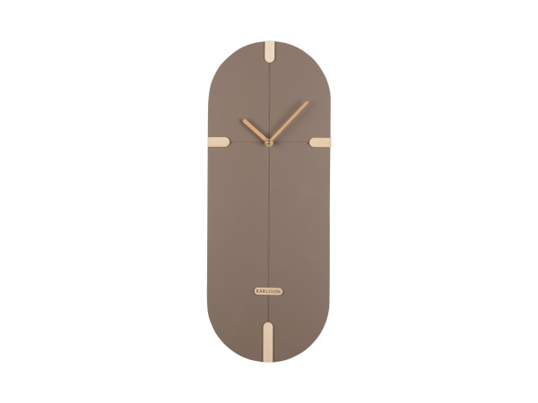 Nástenné hodiny Oxford Oval Karlsson KA6151BR, 20cm Nástenné hodiny Oxford Oval Karlsson KA6151BR, 20cm