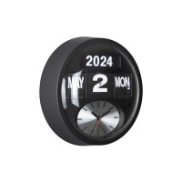 Nástenné hodiny Round Flip Karlsson KA6030BK, 33cm