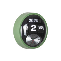 Nástenné hodiny Round Flip Karlsson KA6030GR, 33cm