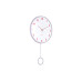 Nástenné hodiny s kyvadlom Cheeky Dome Karlsson KA6058LP, 62cm