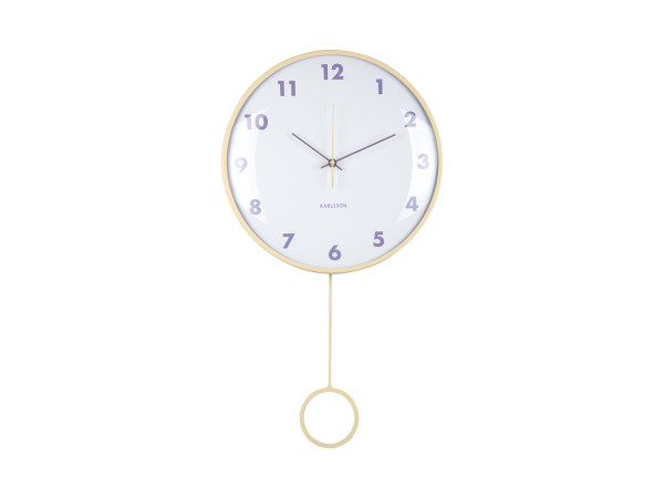 Nástenné hodiny s kyvadlom Cheeky Dome Karlsson KA6058LY, 62cm