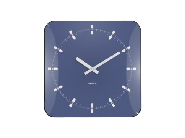 Nástenné hodiny Sucinto Dome Square Karlsson KA6085BL, 35cm Nástenné hodiny Sucinto Dome Square Karlsson KA6085BL, 35cm