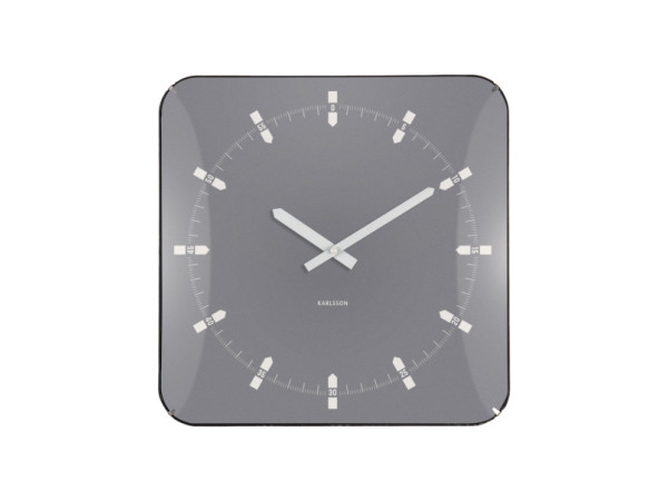 Nástenné hodiny Sucinto Dome Square Karlsson KA6085GY, 35cm Nástenné hodiny Sucinto Dome Square Karlsson KA6085GY, 35cm