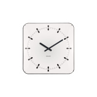 Nástenné hodiny Sucinto Dome Square Karlsson KA6085WH, 35cm