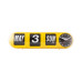 Nástenné hodiny Tube Flip Karlsson KA6032YE, 14cm Nástenné hodiny Tube Flip Karlsson KA6032YE, 14cm