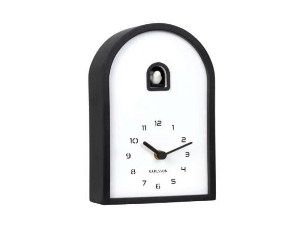 Nástenné kukučkové hodiny Curva Cuckoo Karlsson KA6126BK, 25cm Nástenné kukučkové hodiny Curva Cuckoo Karlsson KA6126BK, 25cm