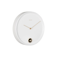 Nástenné kukučkové hodiny Esencia Cuckoo Karlsson KA6123WH, 30cm