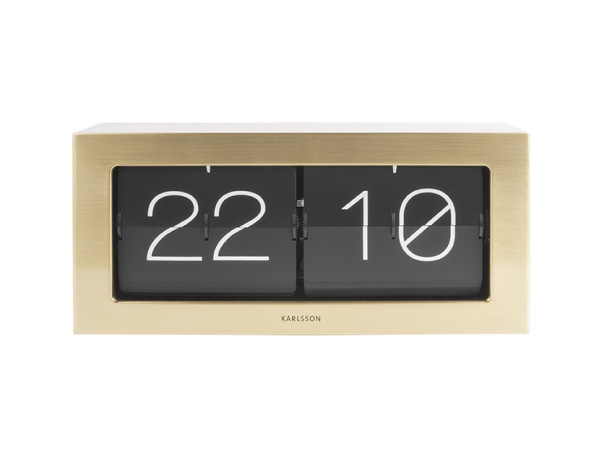 Nástenné/stolové hodiny Boxed Flip XL Karlsson KA5642GD, 37cm