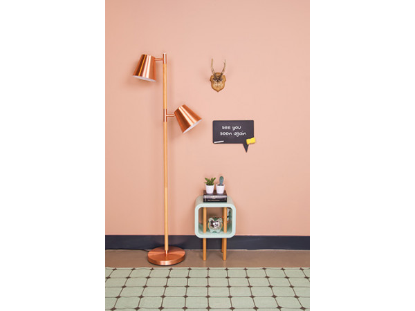 Podlahová lampa Leitmotiv Rubi 150cm, brushed copper Podlahová lampa Leitmotiv Rubi 150cm, brushed copper
