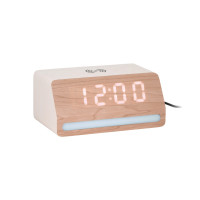 Retro budík s LED svetlom Karlsson KA6078WH, 17cm Retro budík s LED svetlom Karlsson KA6078WH, 17cm