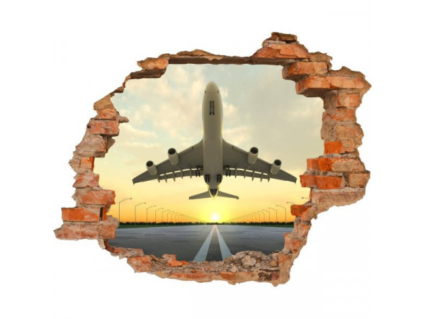 3D fototapeta, Lietadlo, 125 x100cm 3D fototapeta, Lietadlo, 125 x100cm
