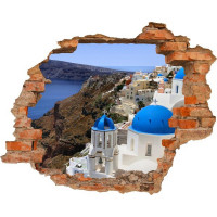 3D fototapeta, Santorini, 125 x100cm 3D fototapeta, Santorini, 125 x100cm
