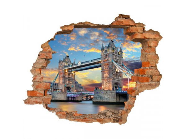 3D fototapeta, Tower Bridge, 125 x100cm
