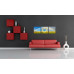 3-dielny obraz s hodinami, Rainbow, 35x105cm 3-dielny obraz s hodinami, Rainbow, 35x105cm