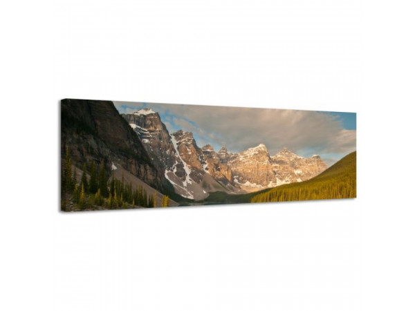 Obraz na plátne Panoráma, Bergsonne , 158x46cm Obraz na plátne Panoráma, Bergsonne , 158x46cm