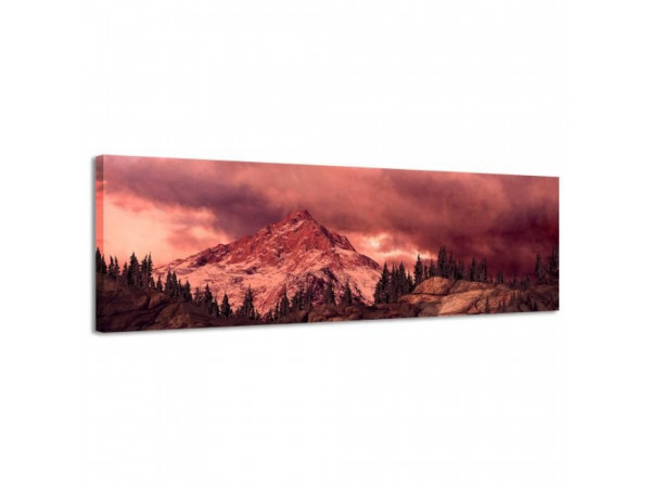 Obraz na plátne Panoráma, Rocky Mountain , 116x36cm Obraz na plátne Panoráma, Rocky Mountain , 116x36cm