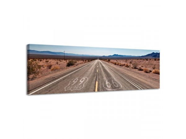 Obraz na plátne Panoráma, Route 66, 36x118cm Obraz na plátne Panoráma, Route 66, 36x118cm