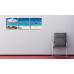 3 dielne obrazové hodiny, Beach, 35x105cm 3 dielne obrazové hodiny, Beach, 35x105cm